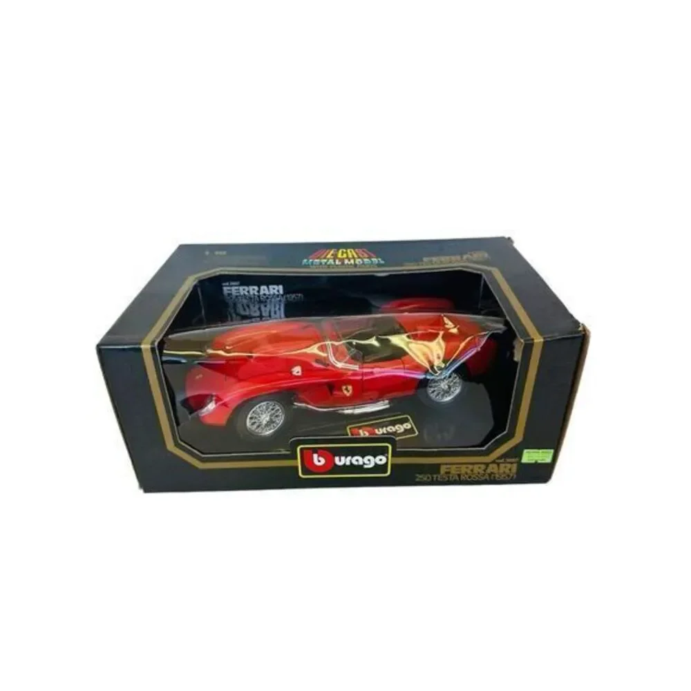 Burago 1957 3007 Ferrari250 Testa Rossa 1:18 Diecast Car Made In Italy Vintage‎